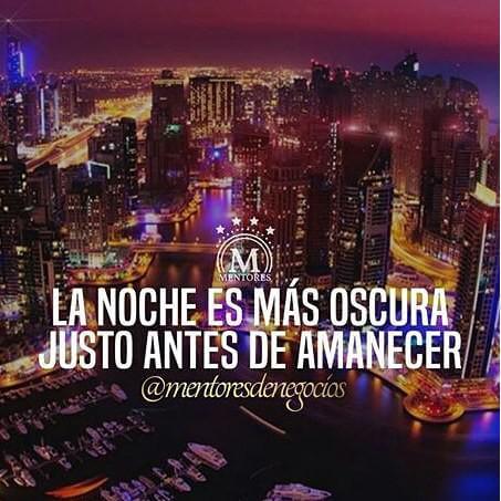 La noche es más oscura justo antes del amanecer